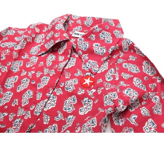 dress woven print red/blue | Kik-kid outlet