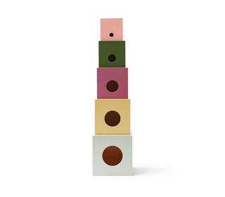 Cubes wood 5 pcs Edvin - Kid's Concept
