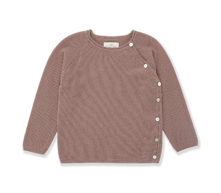 Matti pearl wrap cardigan - burlwood - Konges Sløjd
