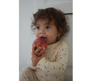 Minnie Onesie - bloom red/blue - Konges Sløjd