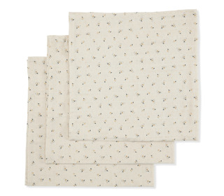 3 pack muslin cloth - petales - Konges Sløjd