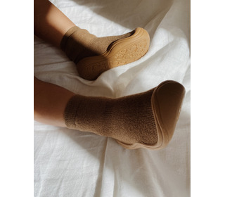 Sock Slippers - walnut - Konges Sløjd