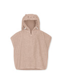 Terry poncho animal - rose bunny