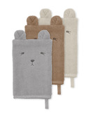 3-pack washcloth animal - bear