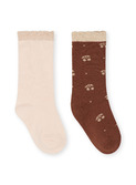2 pack lurex socks - mon cheri/shifting sand