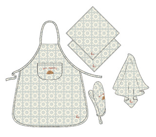 Kids apron set - petite cuisine - Konges Sløjd