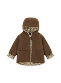 Grizz teddy jacket - shitake