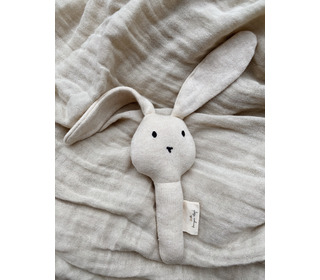 Activity hand rabbit - off white melange - Konges Sløjd