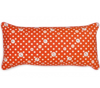 kussen oranje polka dots | Lalé