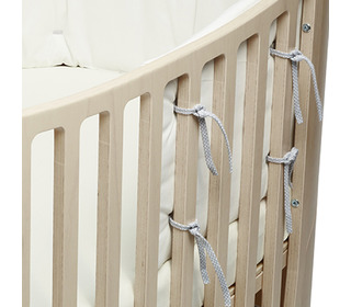 Bumper for Leander Classic Baby Cot, organic - snow - Leander