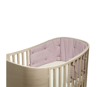 Bumper for Leander Classic Baby Cot, organic - dusty rose - Leander