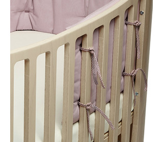 Bumper for Leander Classic Baby Cot, organic - dusty rose - Leander