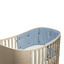 Bumper for Leander Classic Baby Cot, organic - dusty blue - Leander