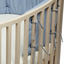 Bumper for Leander Classic Baby Cot, organic - dusty blue - Leander