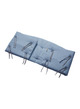 Bumper for Leander Classic Baby Cot, organic - dusty blue