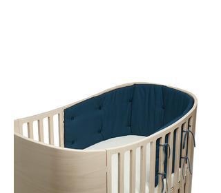 Bumper for Leander Classic Baby Cot, organic - dark blue - Leander