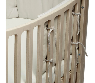 Bumper for Leander Classic Baby Cot, organic - cappuccino - Leander