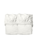 Sheet for cradle, organic, 2 pcs. - snow