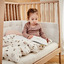 Sheet for baby cot, organic, 2 pcs. - snow - Leander