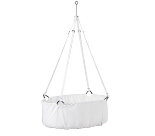 Leander classic cradle w. mattress - white - Leander