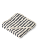 Caro hooded towel - stripe classic navy/sandy