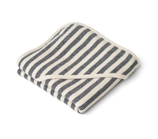Caro hooded towel - stripe classic navy/sandy - Liewood