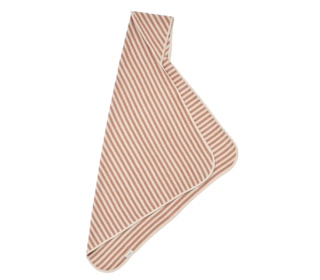 Caro hooded towel - stripe tuscany rose/sandy - Liewood