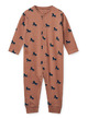 Birk printed pyamas jumpsuit - horses/dark rosetta