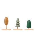 Village trees 3 - pack - faune green mix