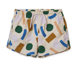 Aiden board shorts - paint stroke sandy - Liewood