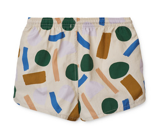 Aiden board shorts - paint stroke sandy - Liewood