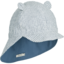 Gorm reversible seersucker sun hat  - blue wave / creme de la creme - Liewood