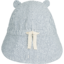 Gorm reversible seersucker sun hat  - blue wave / creme de la creme - Liewood