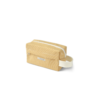 Trine cotton organizer bag - stripe yellow mellow / creme de la creme - Liewood