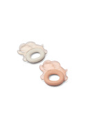Rita elephant cooling teether 2-pack - pale tuscany/sandy