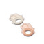 Rita elephant cooling teether 2-pack - pale tuscany/sandy - Liewood