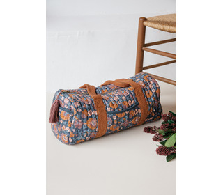 24hours bag Vaeva - charcoal bohemian flowers - Louise Misha