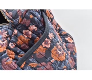24hours bag Vaeva - charcoal bohemian flowers - Louise Misha
