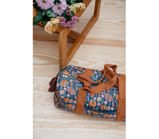24hours bag Vaeva - charcoal bohemian flowers - Louise Misha