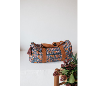 24hours bag Vaeva - charcoal bohemian flowers - Louise Misha