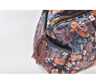 24hours bag Vaeva - charcoal bohemian flowers - Louise Misha