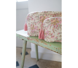 Pouch Marya - cream french flowers - Louise Misha