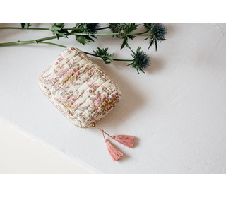Pouch Marya - cream french flowers - Louise Misha