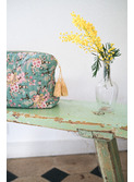 Pouch Marya - blue french flowers