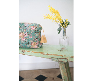 Pouch Marya - blue french flowers - Louise Misha