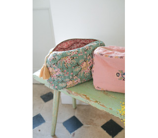 Pouch Marya - blue french flowers - Louise Misha