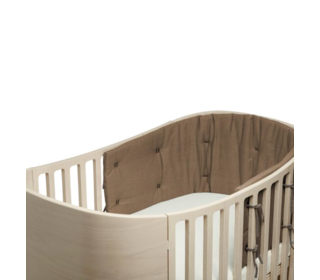 Bumper for Leander Classic Baby Cot, organic - mocca - Leander
