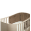 Bumper for Leander Classic Baby Cot, organic - mocca - Leander