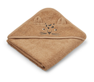 Albert hooded towel - leopard apricot - Liewood