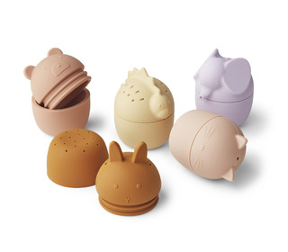 Gaby bath toys 5-pack - rose multi mix - Liewood
